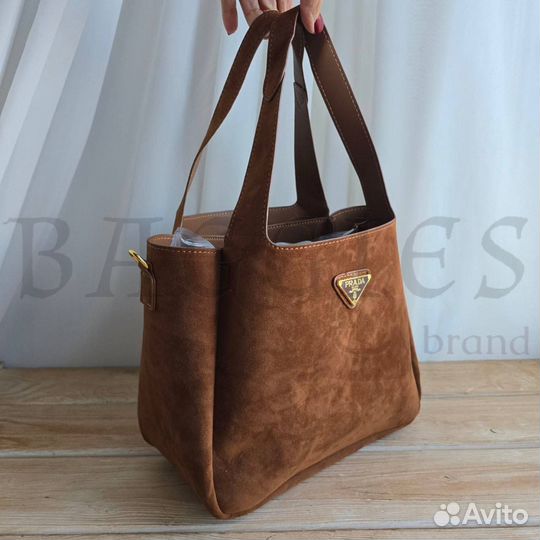 Винтажная шоколадная сумка prada vintage y2k