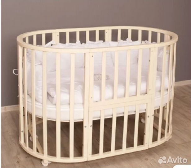 Кроватка овальная новая