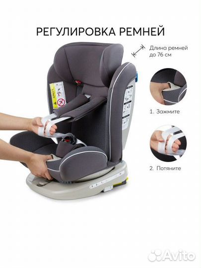 Детское автокресло happy baby unix isofix новое