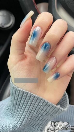 Накладные ногти с клеем