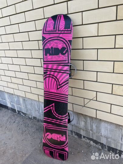 Сноуборд ride с креплениями женский/унисекс