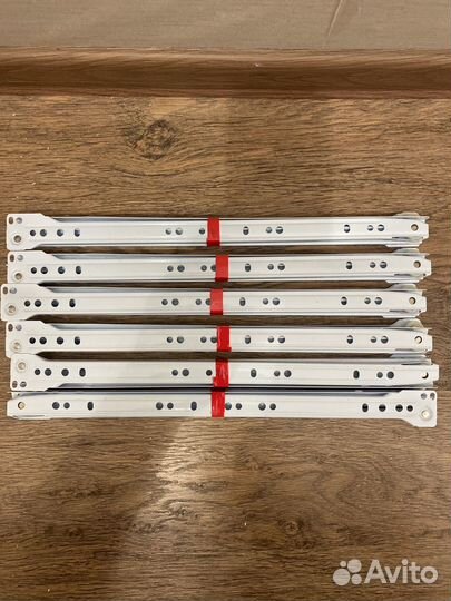 Роликовые направляющие для ящиков 400 мм