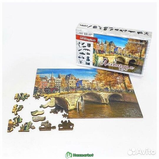 Деревянный пазл Citypuzzles 