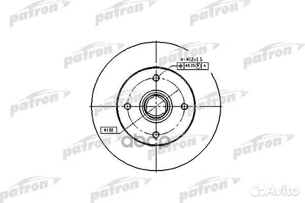 Диск тормозной задн seat: cordoba 93-99, cordob