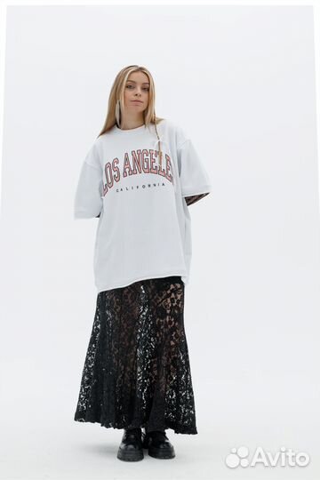 Футболка женская оверсайз с принтом