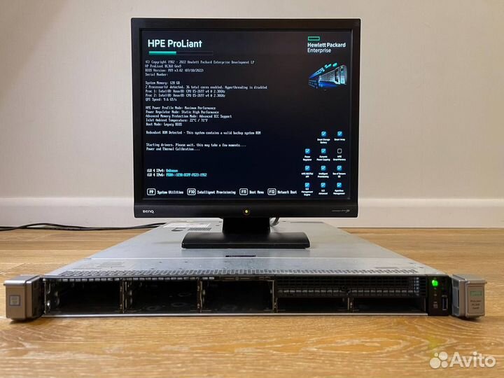 Сервер HP DL360 Gen9 8SFF 2x E5-2643v3 512GB