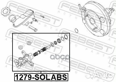 Цилиндр тормозной главный 1279-solabs Febest