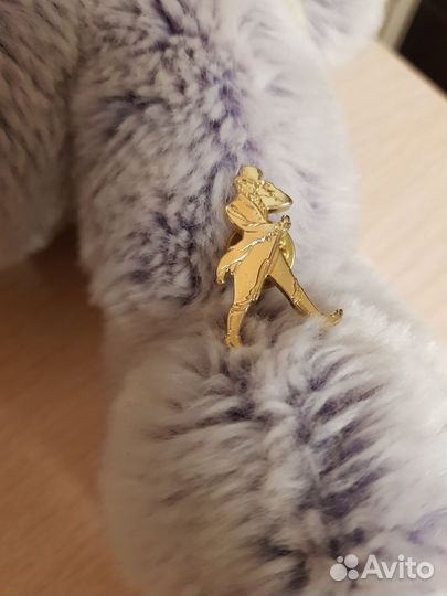 Значок джентльмен в шляпе СССР