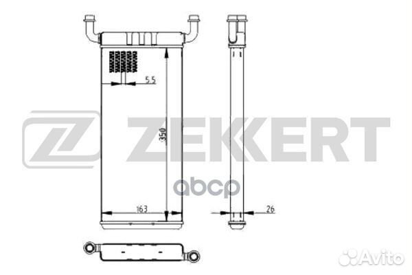 Радиатор отопителя MB Sprinter (906) 06- VW