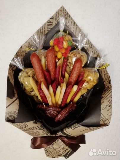 Мужские съедобные букеты