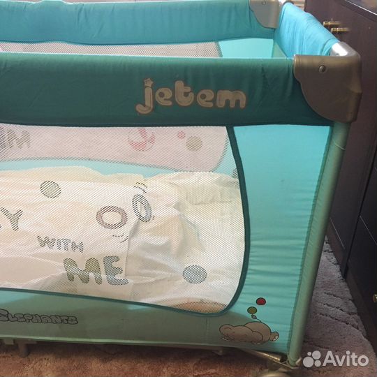 Детская кровать манеж трансформер с матрасом