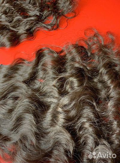 Натуральные волосы на заколках, на заказ