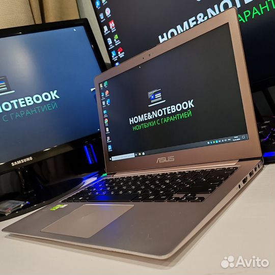 Супер тонкий asus I7 SSD512GB/озу12GB/GT840