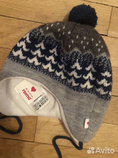 Шапка зимняя Reima утепленная на мальчика 4-6 мес