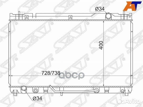 Радиатор Toyota Camry (XV30) 01-06 / Lexus ES