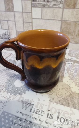 Кружка керамическая СССР новая 1 л