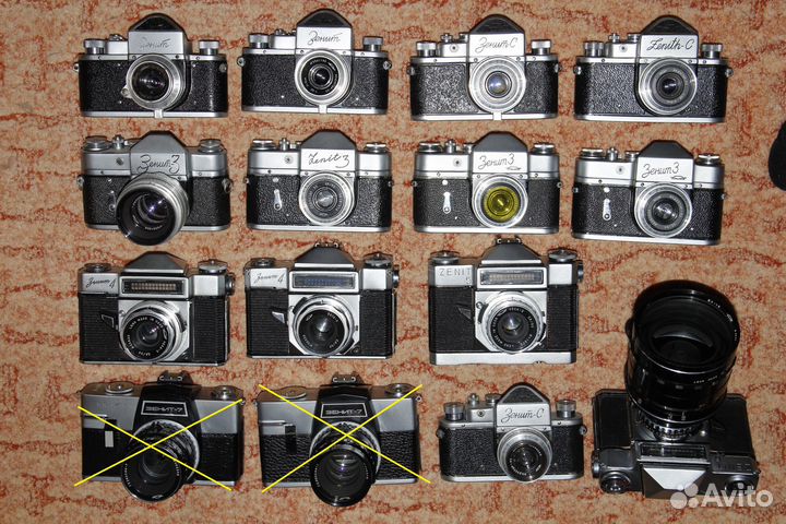 Фотоаппараты Зенит, много, все разные -в коллекцию