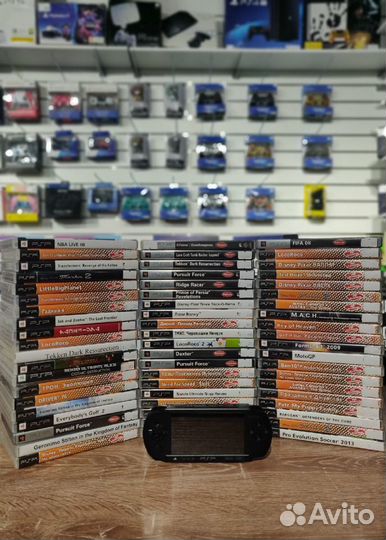 Sony PSP E1008 Black + огромный выбор дисков