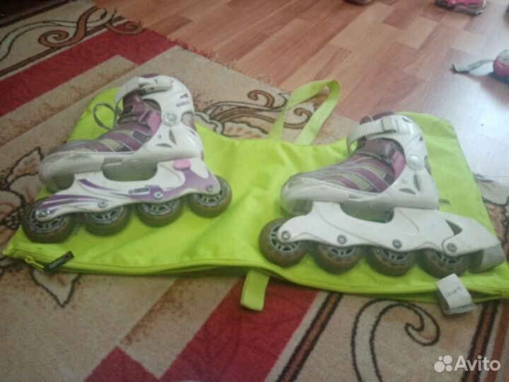 Роликовые коньки детские с защитой