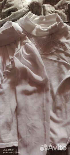 Блузки школьные,рост 140