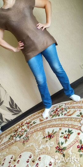 Трикотажные туники с люрексом 44-46