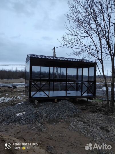 Беседка экслюзив зкаленое стекло