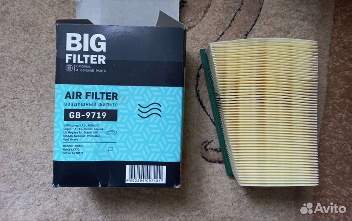 Воздушный фильтр, фильтр салона. Megan 2, Scenic 2