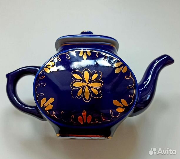 Чайник заварочный СССР, Гжель 70 е годы