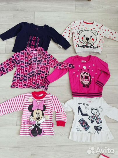 Большой пакет одежды для девочки 1-3 лет