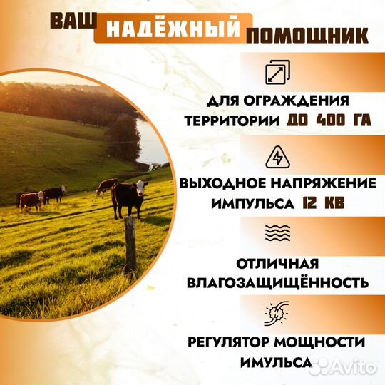 Электропастух тор-10 про / 10Дж / 120 км