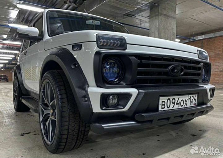 Защита бампера передняя Нива Урбан труба двойная