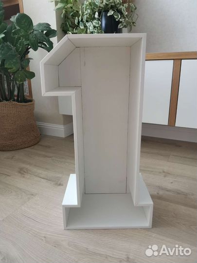 Объемная цифра 1 на день рождения