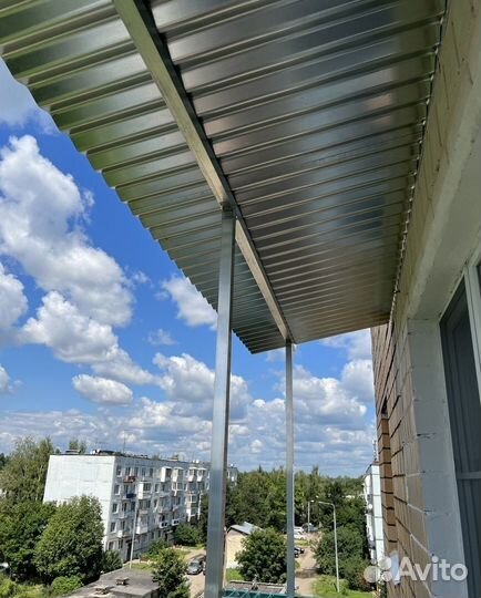 Крыша на балкон