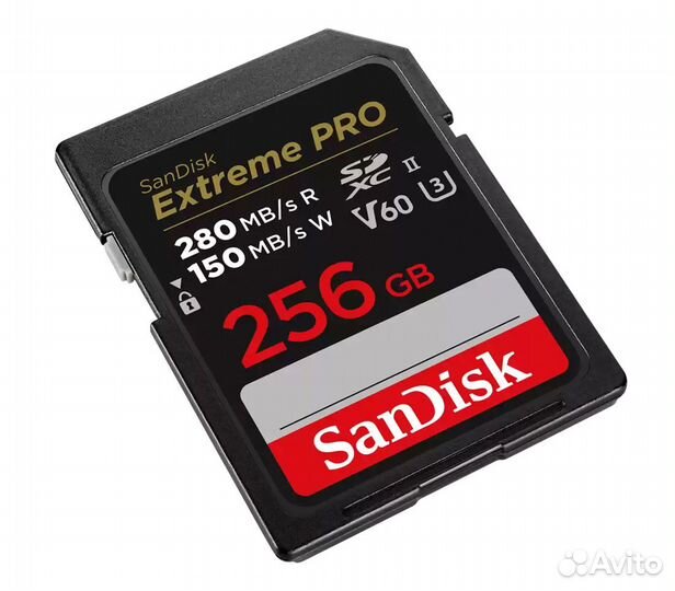 Карта памяти SanDisk sdxc 256GB Extreme PRO UHS-II V60 280/150MB/s