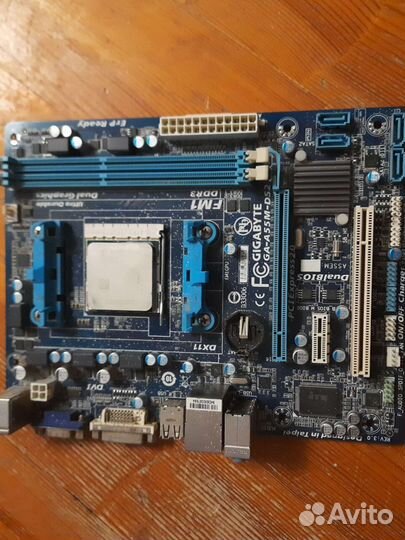 Материнская плата fm1 с a4-3300 и сет. картой