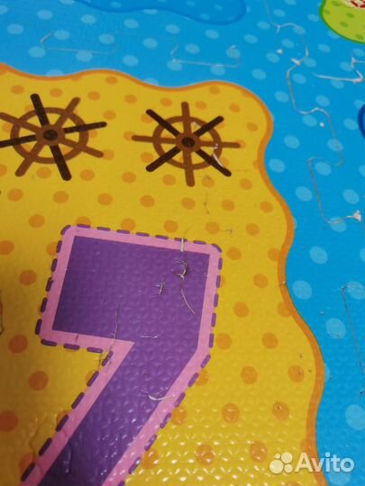 Напольный пазл детский коврик пазл мягкий 2 шт