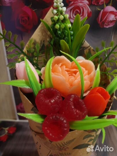 Букет из мыла на 8 марта