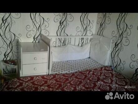 Детская кроватка трансформер с маятником