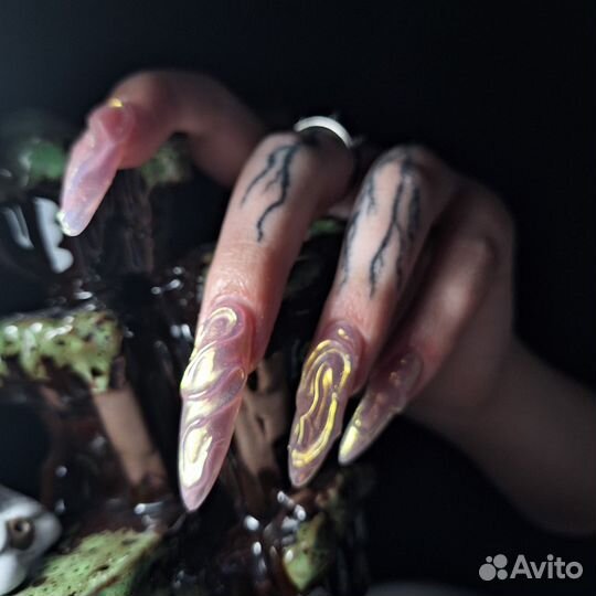 Маникюр наращивание