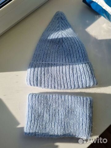 Шапка и снуд ручная работа 50-54