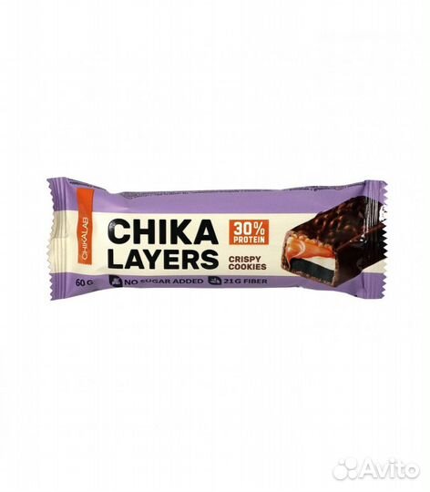 Протеиновый батончик Chikalab Chika Layers, хрустя