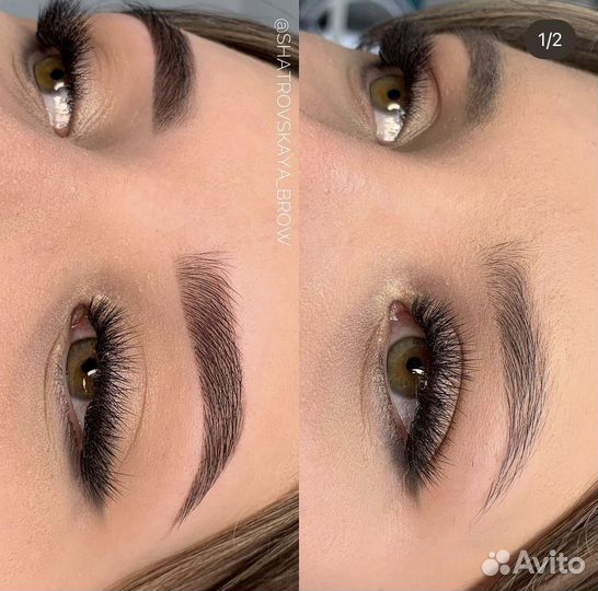 Коррекция и окрашивание бровей