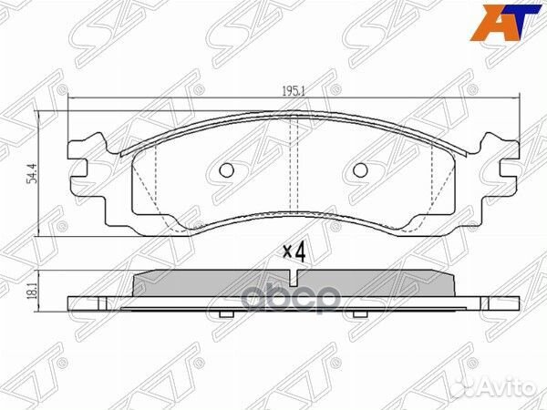 Колодки тормозные перед ford explorer 06-10 ST