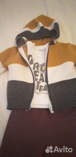 Костюм тройка детский 74р