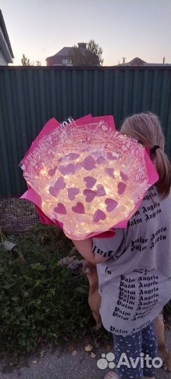 Светящийся букет из бабочек