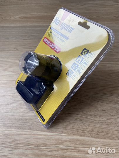 Фонарик светодиодный аккумуляторный налобный