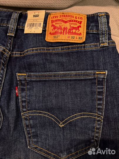 Джинсы levis 512 32*32 новые