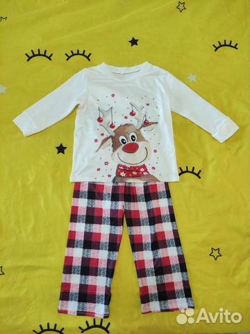 Пижамы новогодние family look