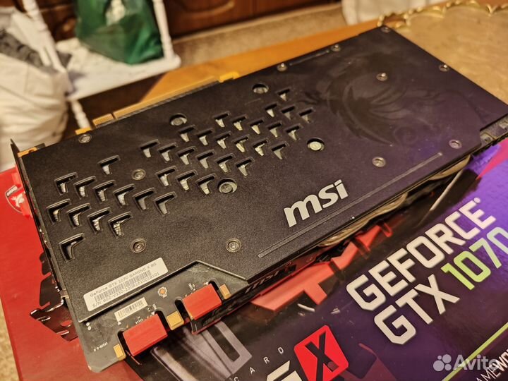 Видеокарта MSI GeForce GTX 1070 Gaming X