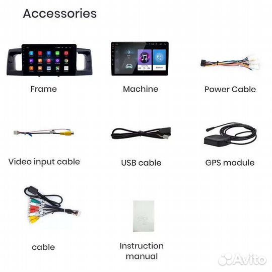 Автомагнитола для Toyota Corolla 120